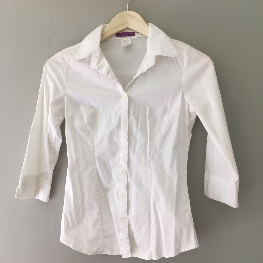 Crisp white, oxford button down, size xs